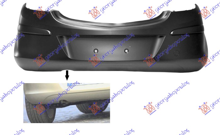 OPEL CORSA D 06-15 ZADNJI BRANIK 5 VRATA (A KVALITET)