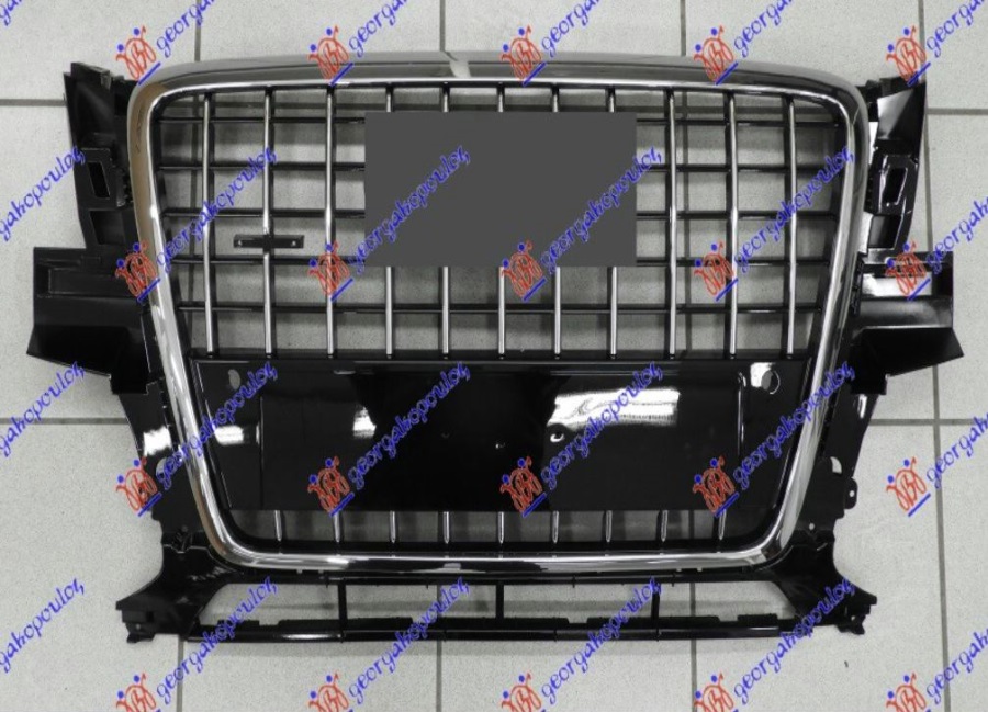 AUDI Q5 08-12 PVC MASKA HROM/CRNA (HROM OKVIR) (PDS SENZORI) (S-LINE)