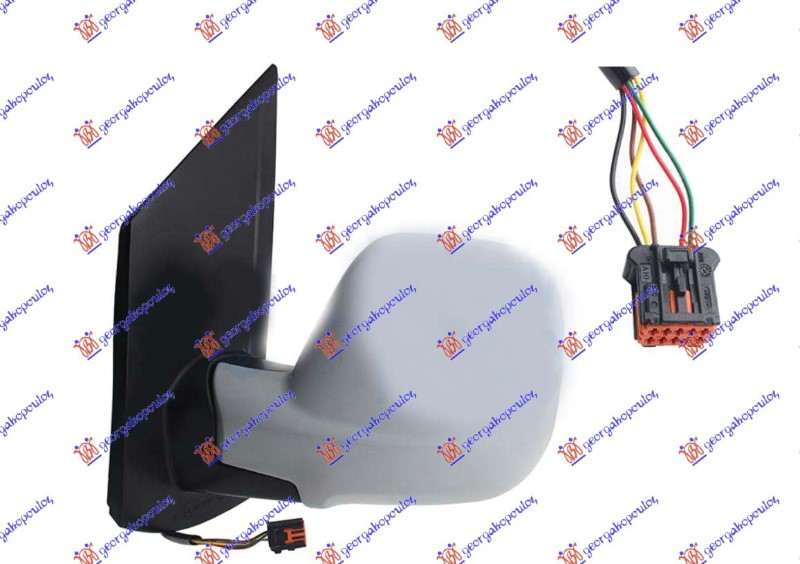 OPEL ZAFIRA LIFE 19- RETROVIZOR ELEKTRICNI SA GREJACEM PM (ELEKTRO-SKLOPIV) (MRTAV UGAO) (9 PIN) (KONVEKSNO STAKLO)