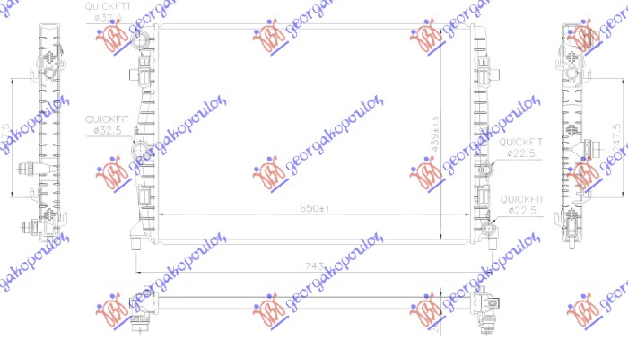 VW TAIGO 21- HLADNJAK MOTORA 1.0 TGI/1.0 TSI BENZIN - 1.6 TDI DIZEL (MANUELNI/AUTOMATSKI) (650x439)