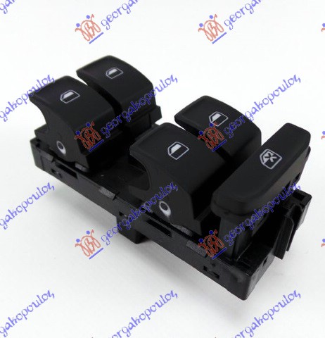 VW TAIGO 21- PREKIDAC U PREDNJIM VRATIMA (4 TASTERA) (8 PIN)